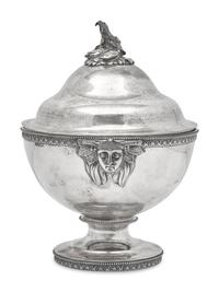 A Sterling Silver Footed and Covered Bowl with Fish Finial, John C. Moore & Son, Tiffany & Co., New York, NY, 1854-1869