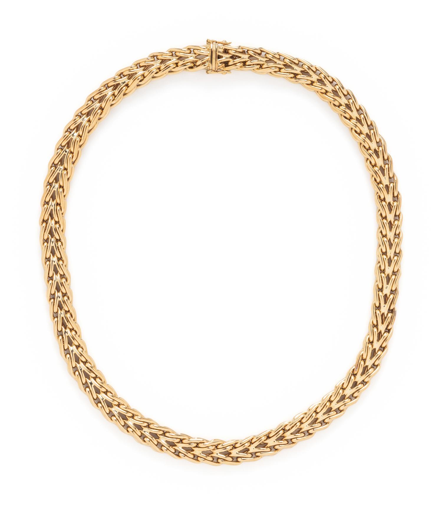 TIFFANY & CO., YELLOW GOLD NECKLACE