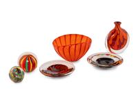Five Seguso Viro Glass Articles