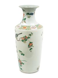 A Chinese Famille Verte Porcelain Vase