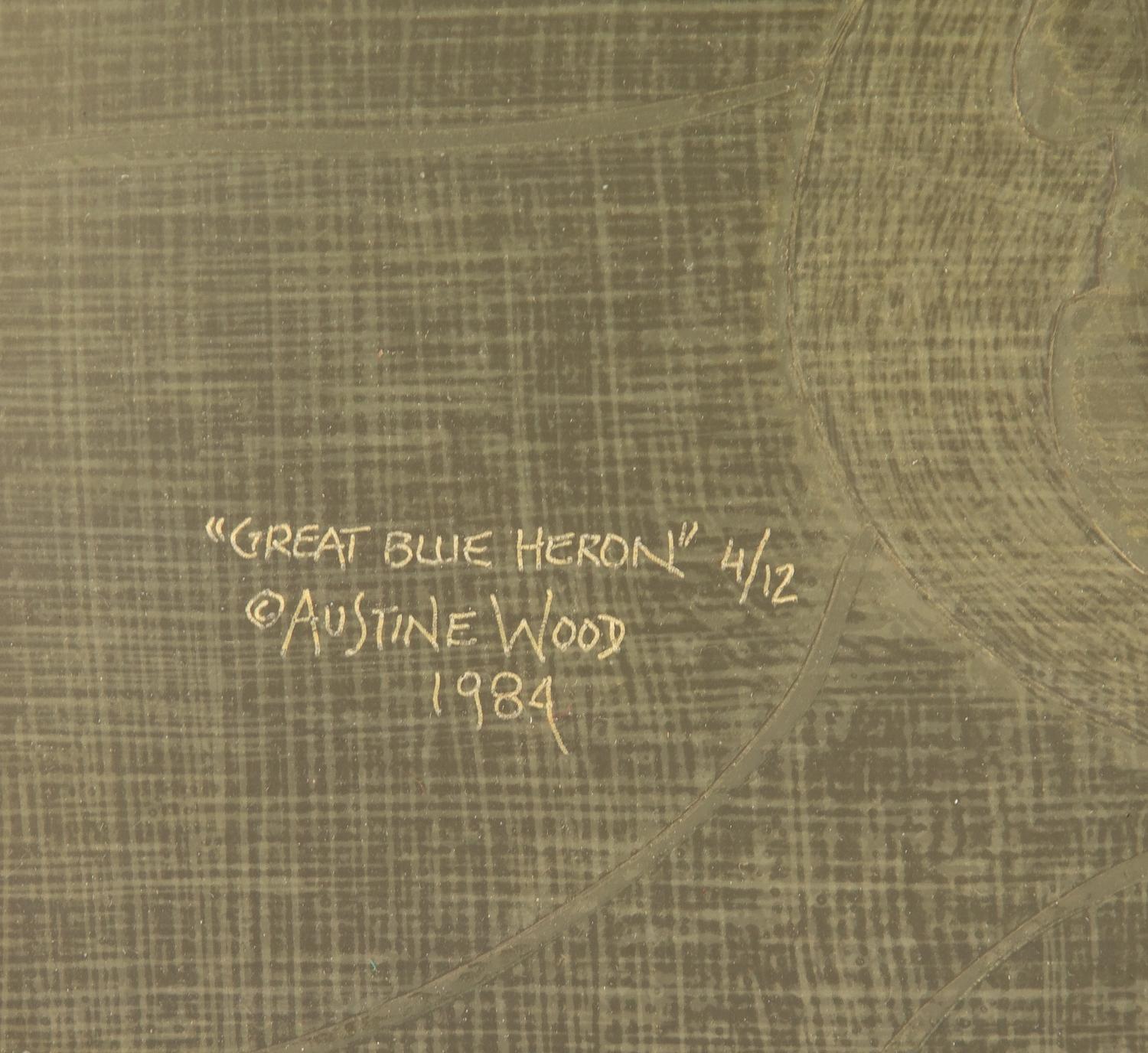 Great Blue Heron , number 4/12