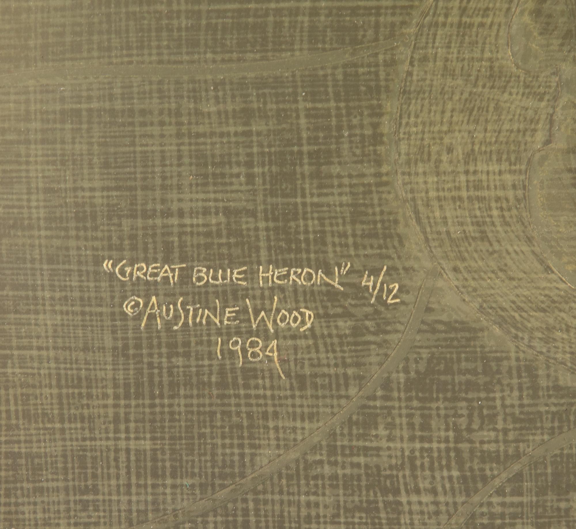 Great Blue Heron , number 4/12