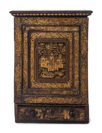 A Pair of Chinese Export Lacquered Cabinets