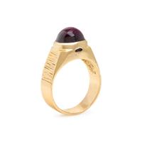Star Ruby and Yellow Gold Ring