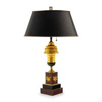 A French Gilt Bronze and Marble Table Lamp