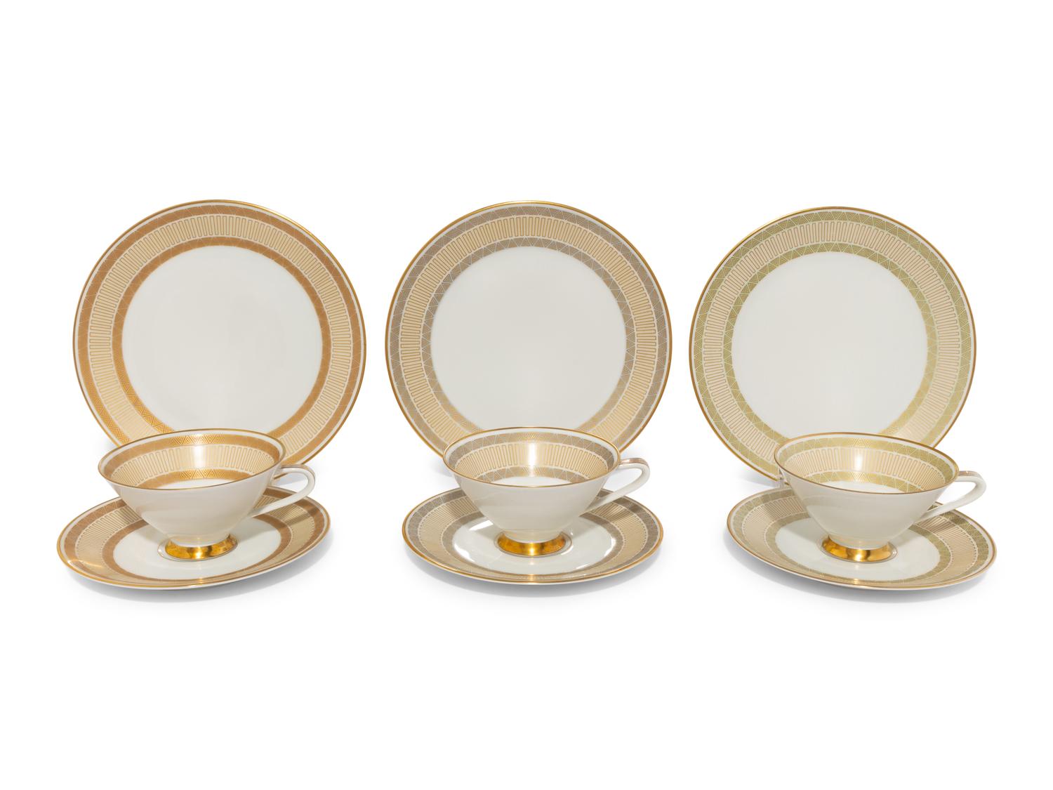 An Assembled Hutschenreuther Porcelain Dessert Service