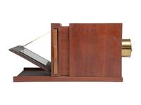 [CAMERAS]. Full scale replica 1839 Giroux daguerreotype camera by Robert Lisle, 1991.