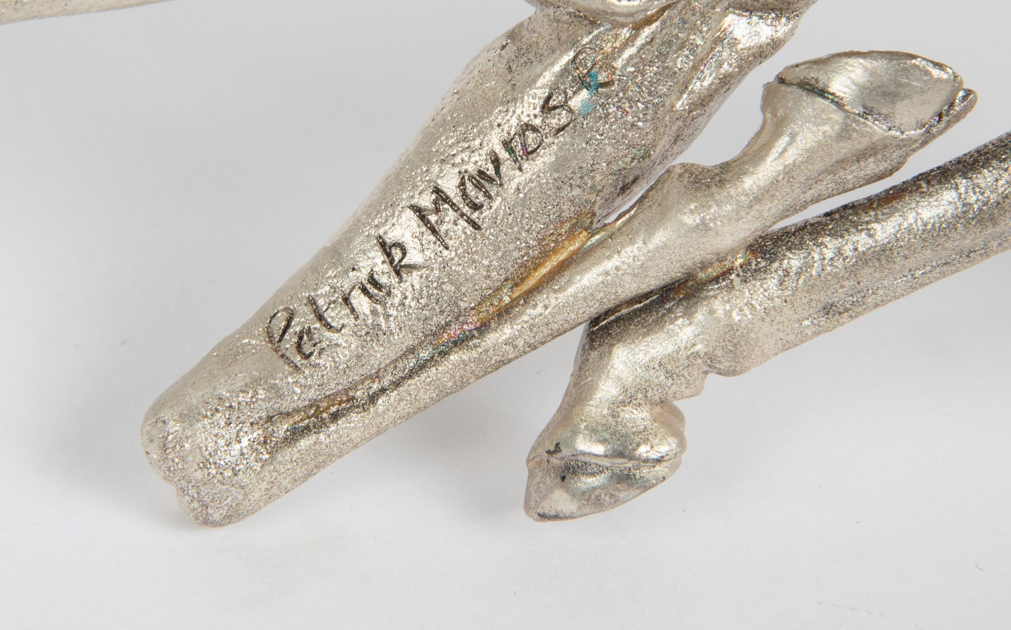 A Group of Five Patrick Mavros Silver Giraffes