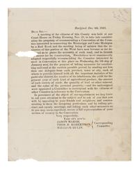 [RAILROADS]. A group of maps, pamphlets, broadsides, and other ephemera related to Illinois railroads, comprising: