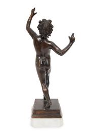 A Continental Bronze Figure of the Dancing Faun