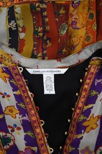 Two Printed Dresses: One Diane von Furstenberg and One Hanae Mori