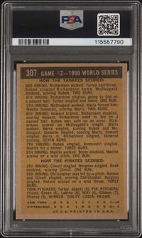 A 1961 Topps Mickey Mantle World Series Baseball Card No. 307 (PSA 6 EX-MT) from The Collection of David Eisenhower
