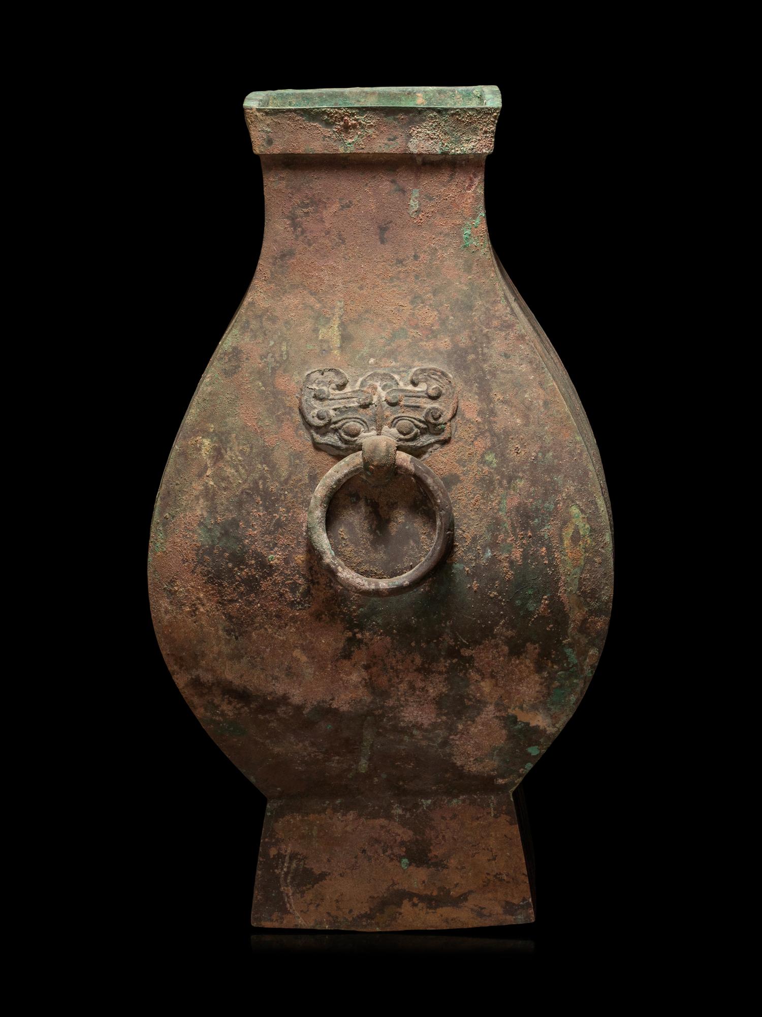 A Bronze Fanghu Vase