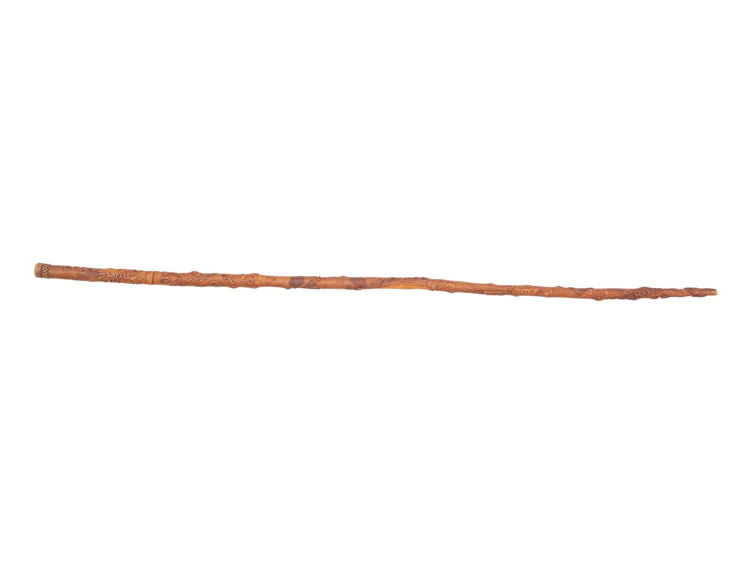 A Pennsylvania Folk Art Carved Cane