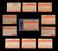 A Group of 11 1953 and 1954 Bowman Baseball Cards (Including Mickey Mantle),