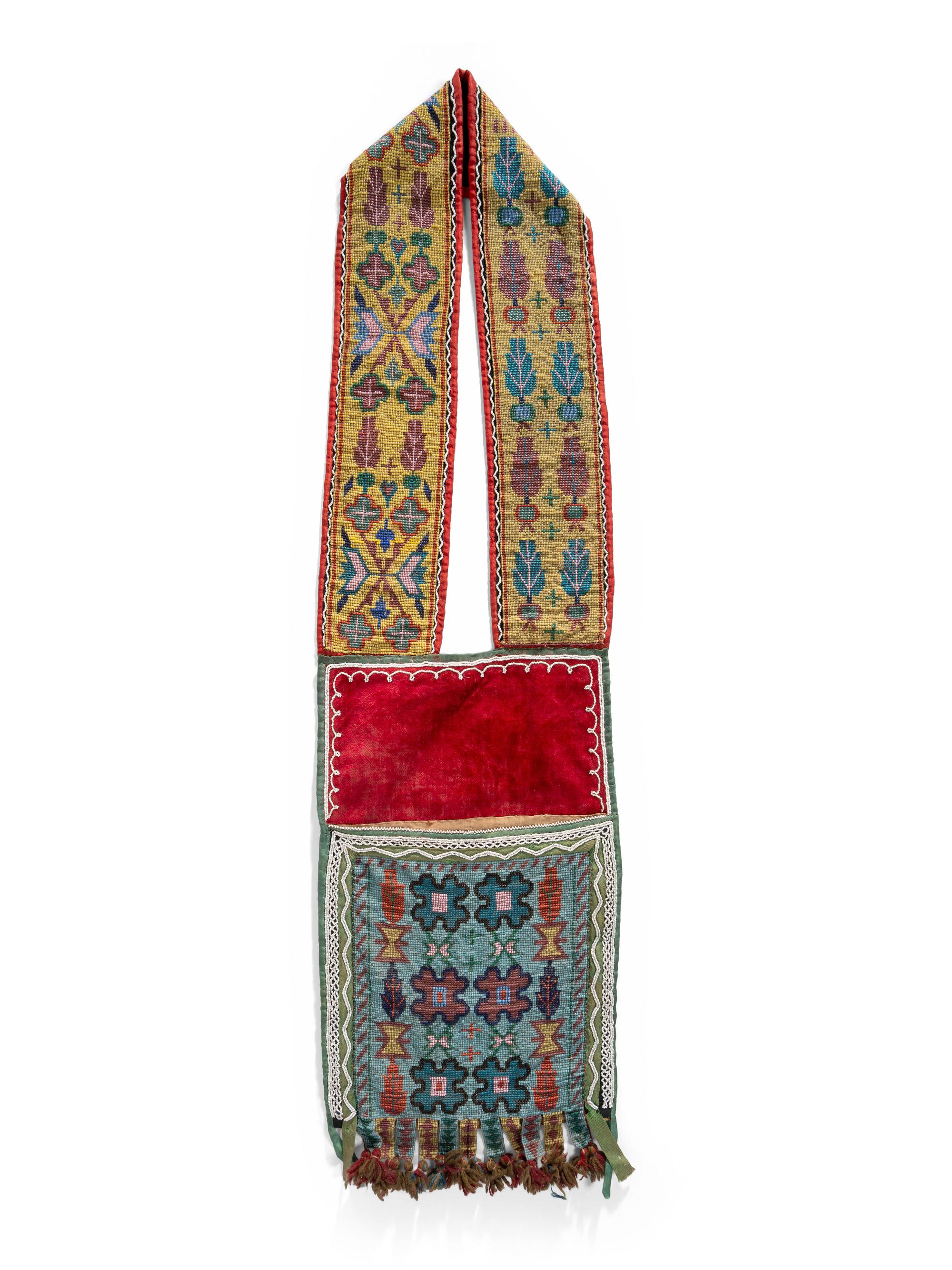 Anishinaabe Loom Beaded Bandolier Bag