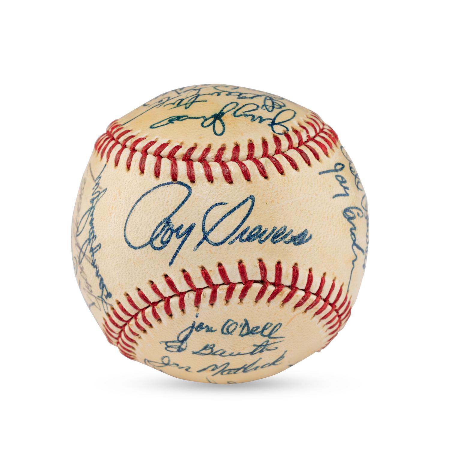 A 1967 Williamsport Mets Team Signed Autograph Baseball