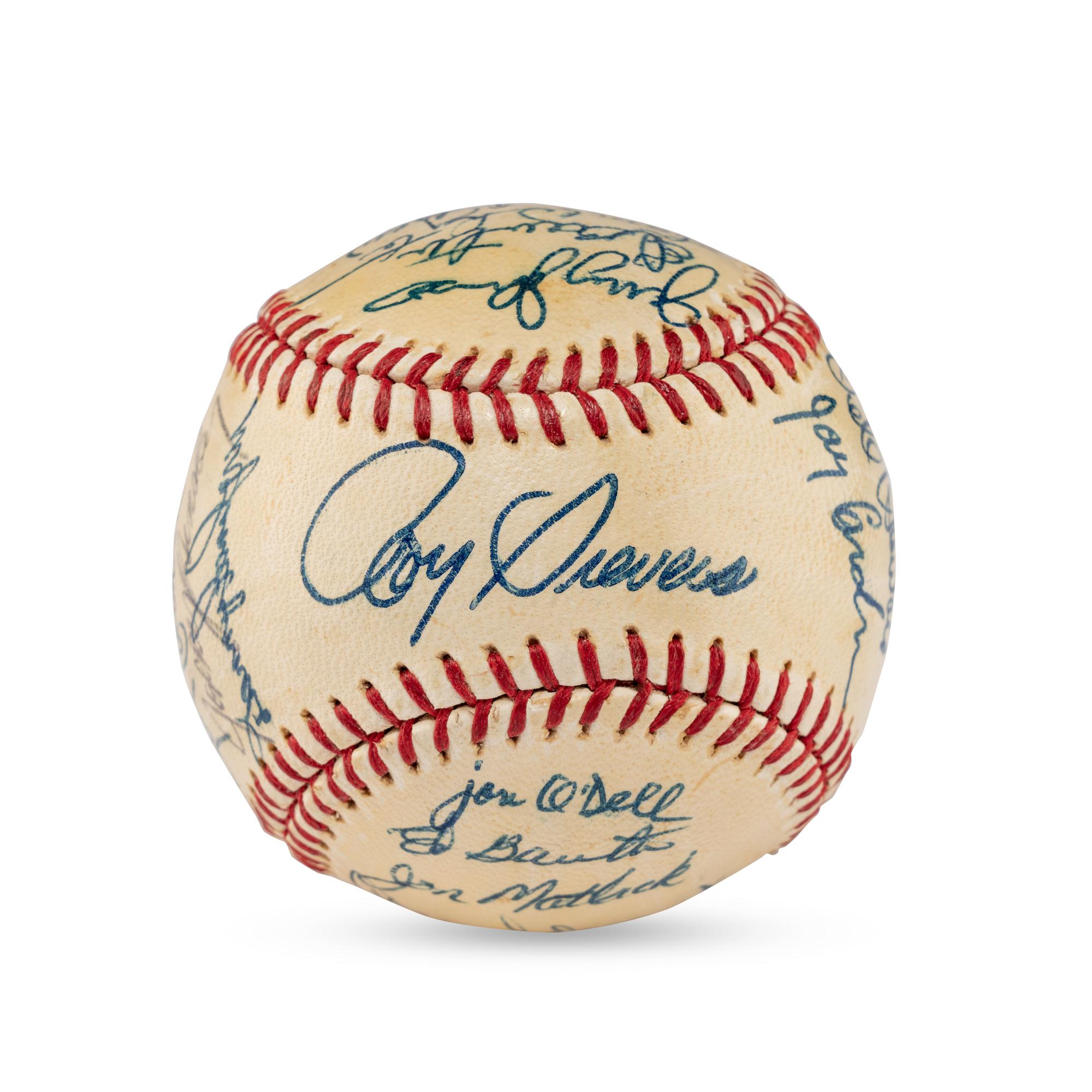 A 1967 Williamsport Mets Team Signed Autograph Baseball