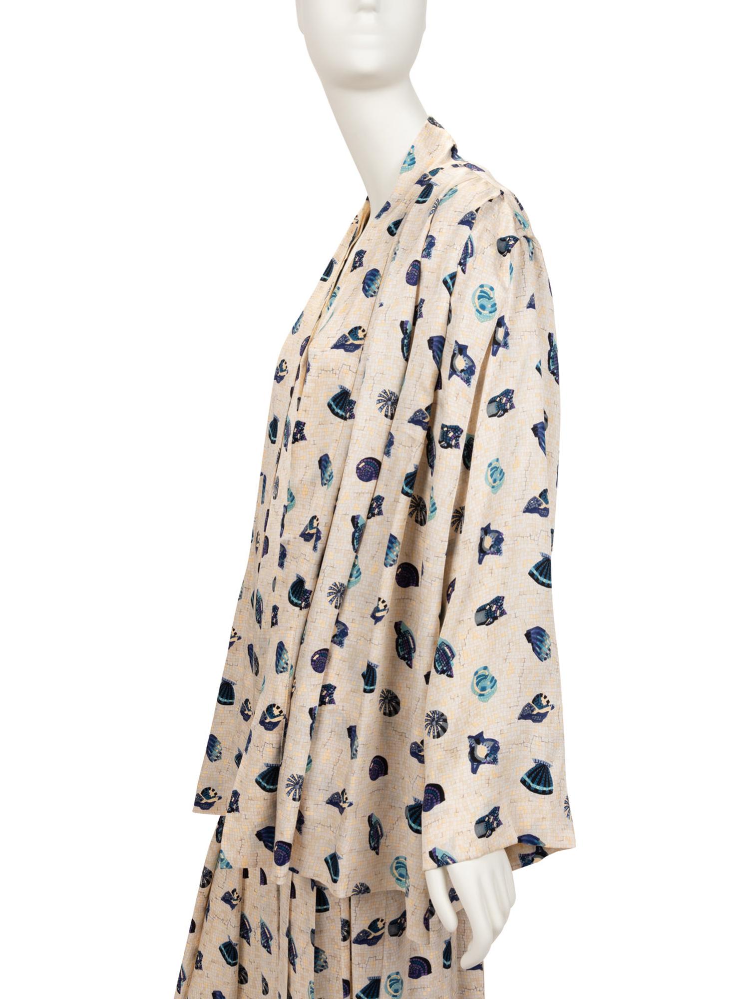 Hermès Three-Piece Silk Ensemble, 1980s