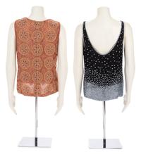 Two Bill Blass Beaded Tops, 1990s