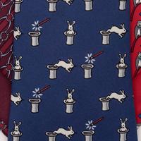 Hermès, Six Printed Silk Neckties