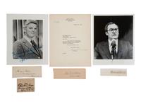 [ILLINOIS] Autographs and ephemera related to Illinois politicians and other influential figures.