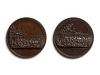 [EXONUMIA] Two Nicholas-Guy-Antoine Brenet (1773-1846) Designed Commemorative Medallions Relating to the July Revolution