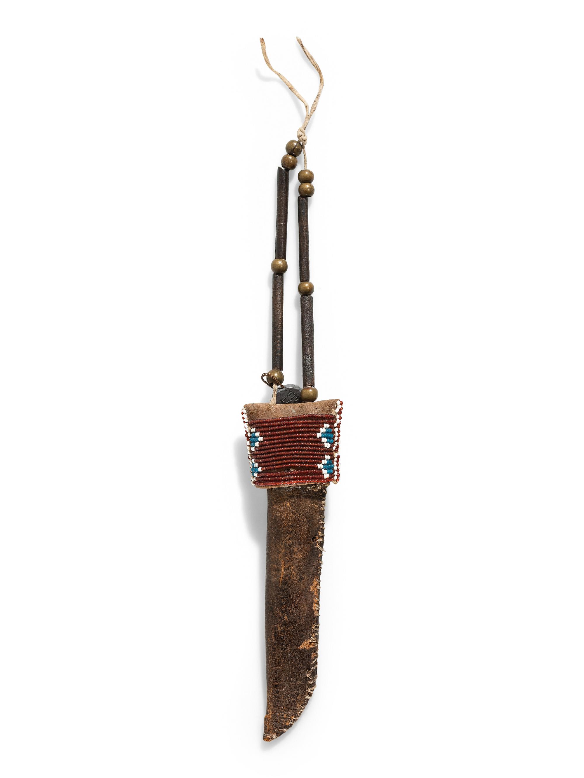 Kiowa Beaded Awl Case, with Awl