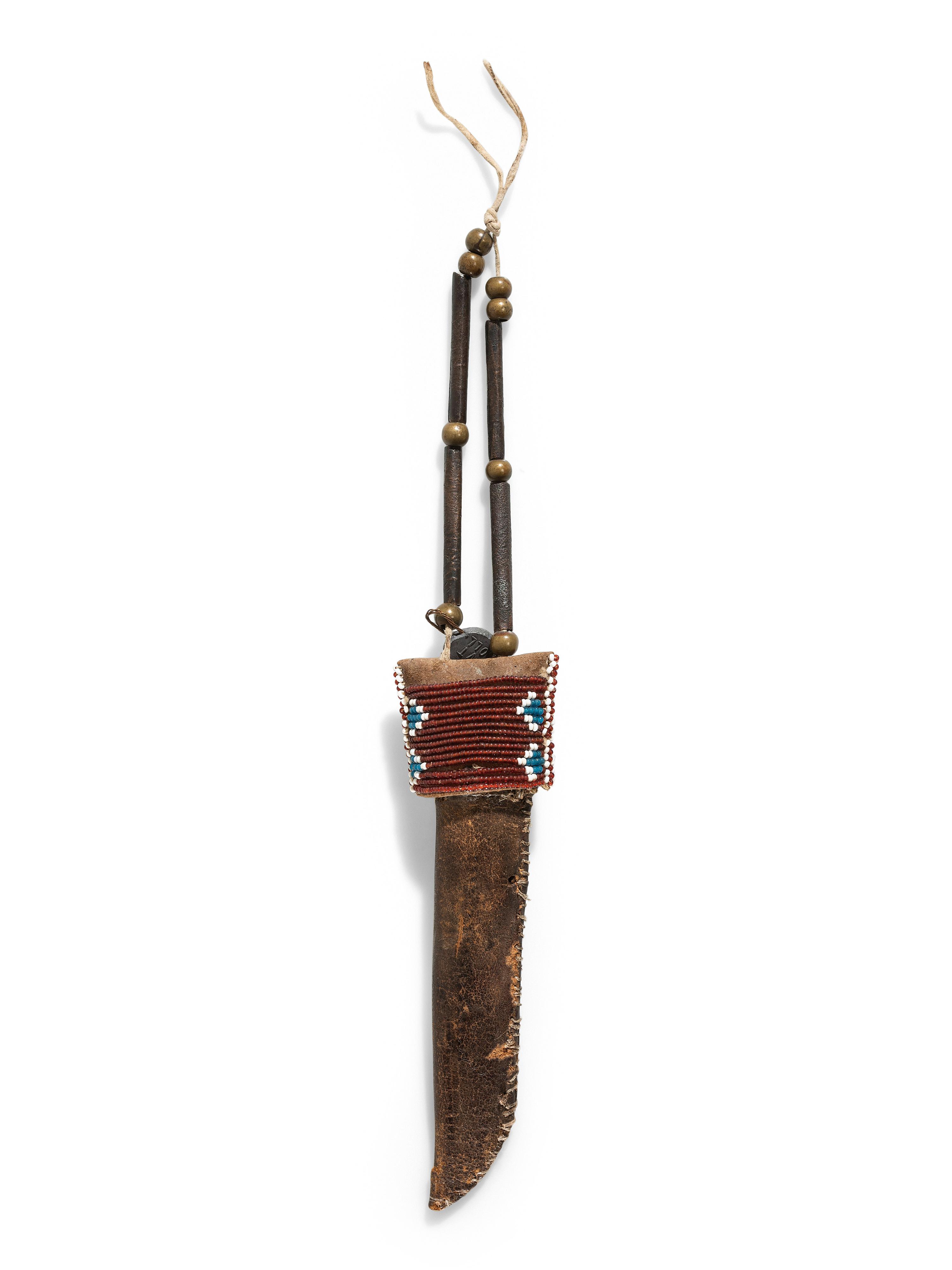 Kiowa Beaded Awl Case, with Awl