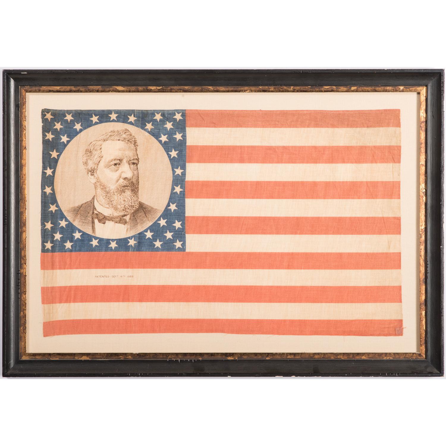 Blaine & Logan, Pair of 1884 Campaign Flags