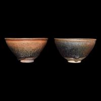 Two Chinese Jian Type Tea Bowls 建盞兩件