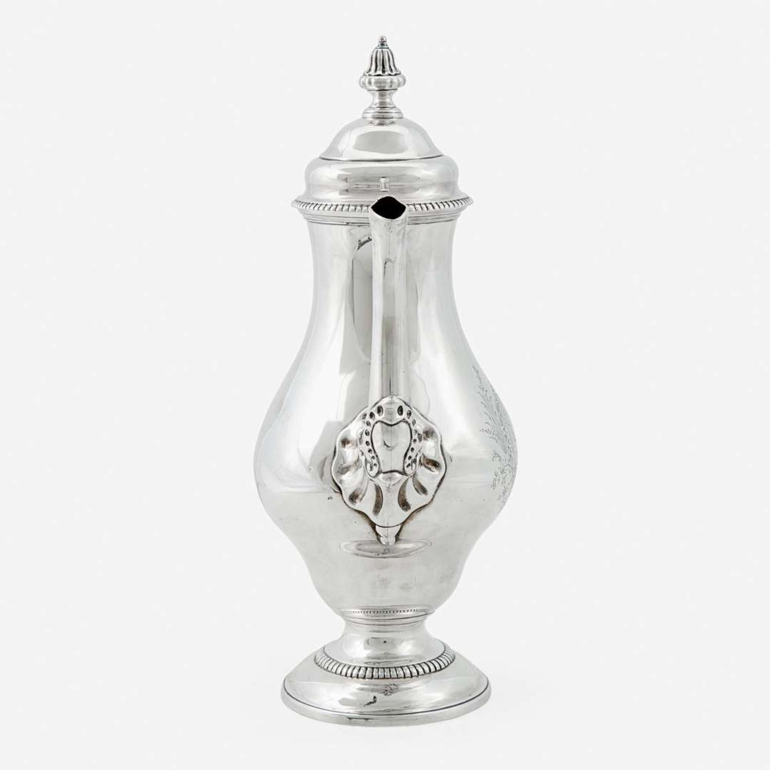 A silver coffeepot William Hollingshead (1728-1808), Philadelphia, PA, circa 1770