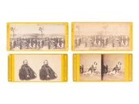 [CIVIL WAR]. 8 stereoviews of Union generals & personalities.