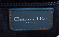 A Christian Dior Light Denim Corset Saddle Handbag, 10.5" x 5.75" x 1.5".