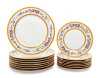 A Set of Limoges Porcelain Plates