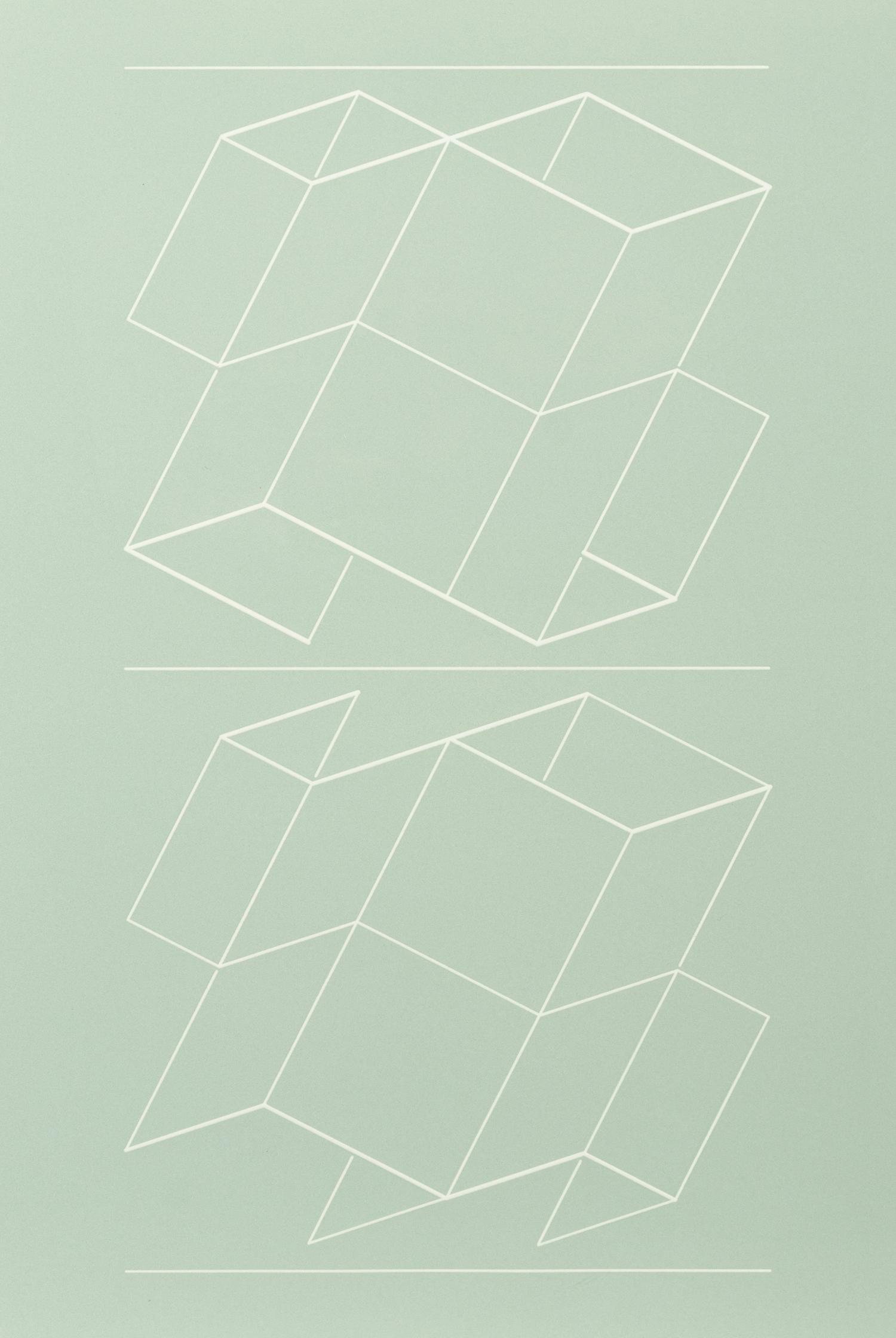 White Embossing on Gray: I-X (complete series)