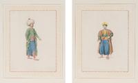 A Set of Four Hand-Colored Engravings by John Dadley After Octavien d'Alvimart