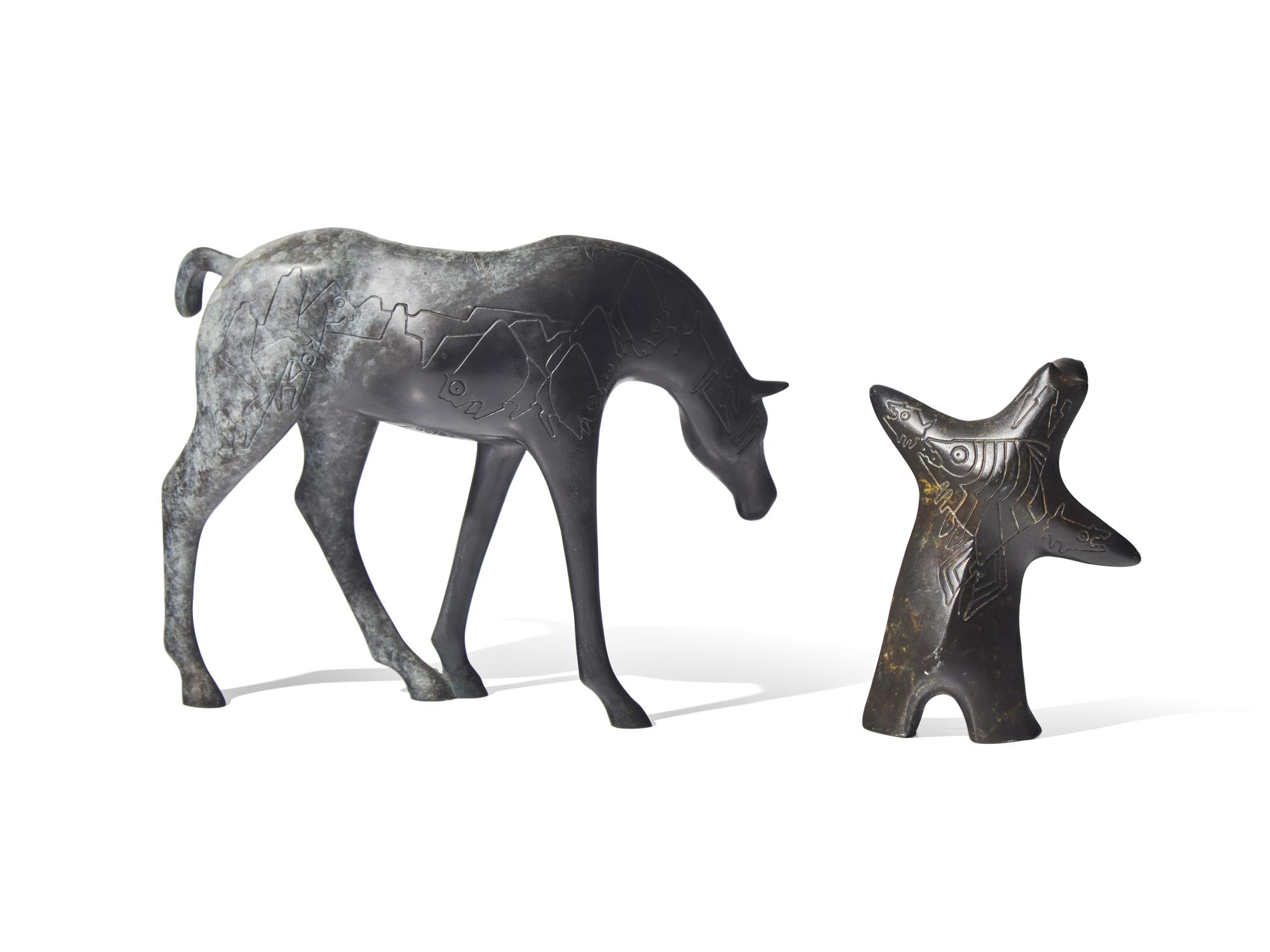 Two Works: Horse , edition 30/50; Bear