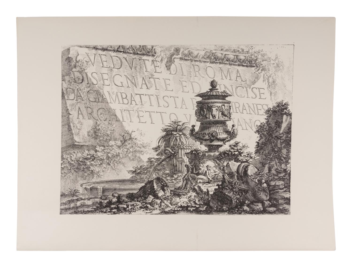 [ARCHITECTURE]. A group of approximately 25 works depicting architecture, primarily engraved prints, including: