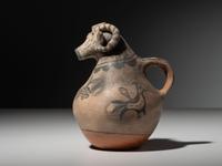 Cochiti Pottery Pitcher, Ram
