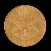 A United States 1874-S Liberty Head $20 Gold Coin