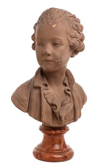 A Continental Terra Cotta Bust Height 19 inches. — LATE 19TH CENTURY