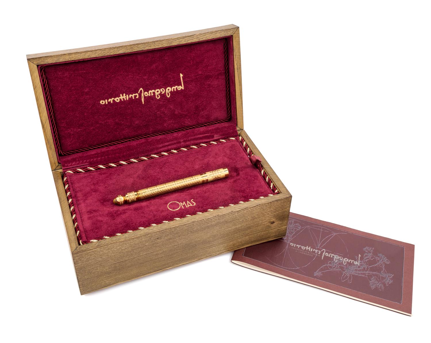 An Omas 18K Gold L'Ingegno Scrittorio di Leonardo Limited Edition fountain Pen