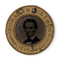 [LINCOLN-HAMLIN CAMPAIGN]. Lincoln and Hamlin 1860 campaign ferrotype token.