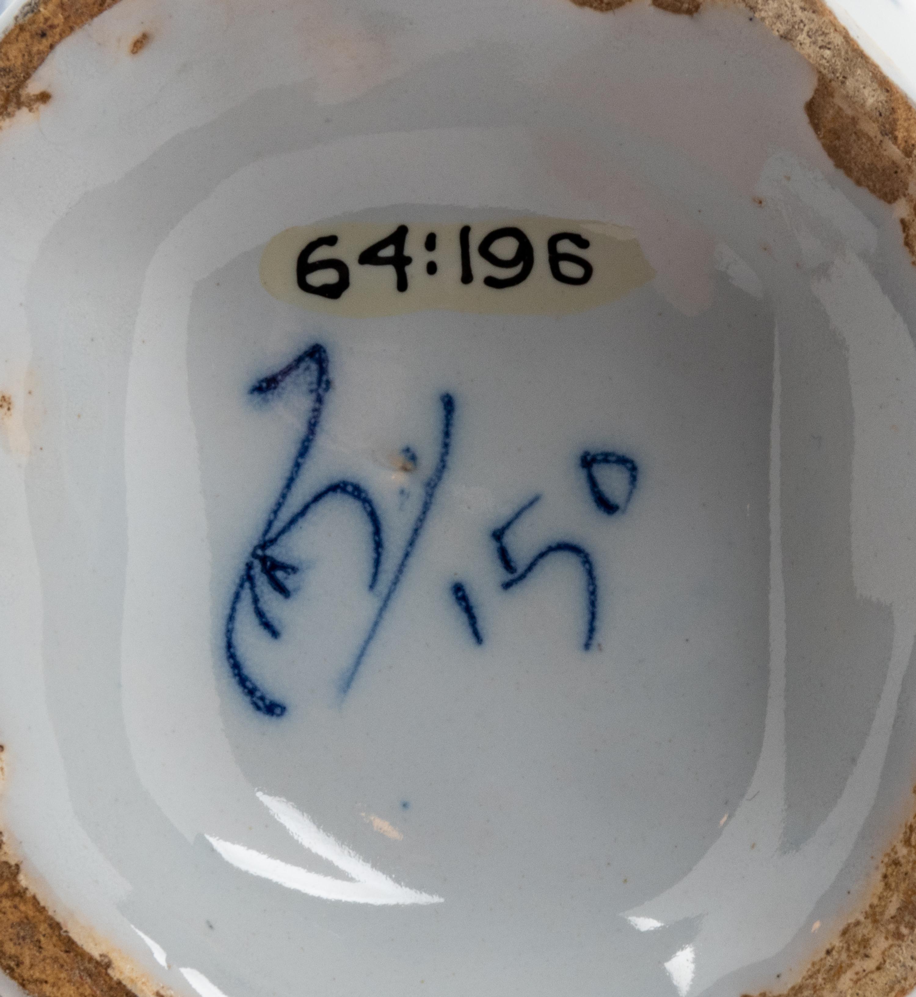 A Delft Tin-Glazed and Painted Earthenware Vase