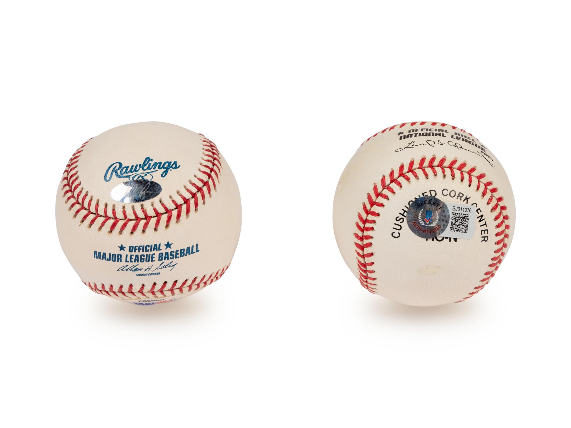 A Group of Nolan Ryan and Tom Seaver Single Signed Autograph Baseballs (Beckett and PSA Certified)