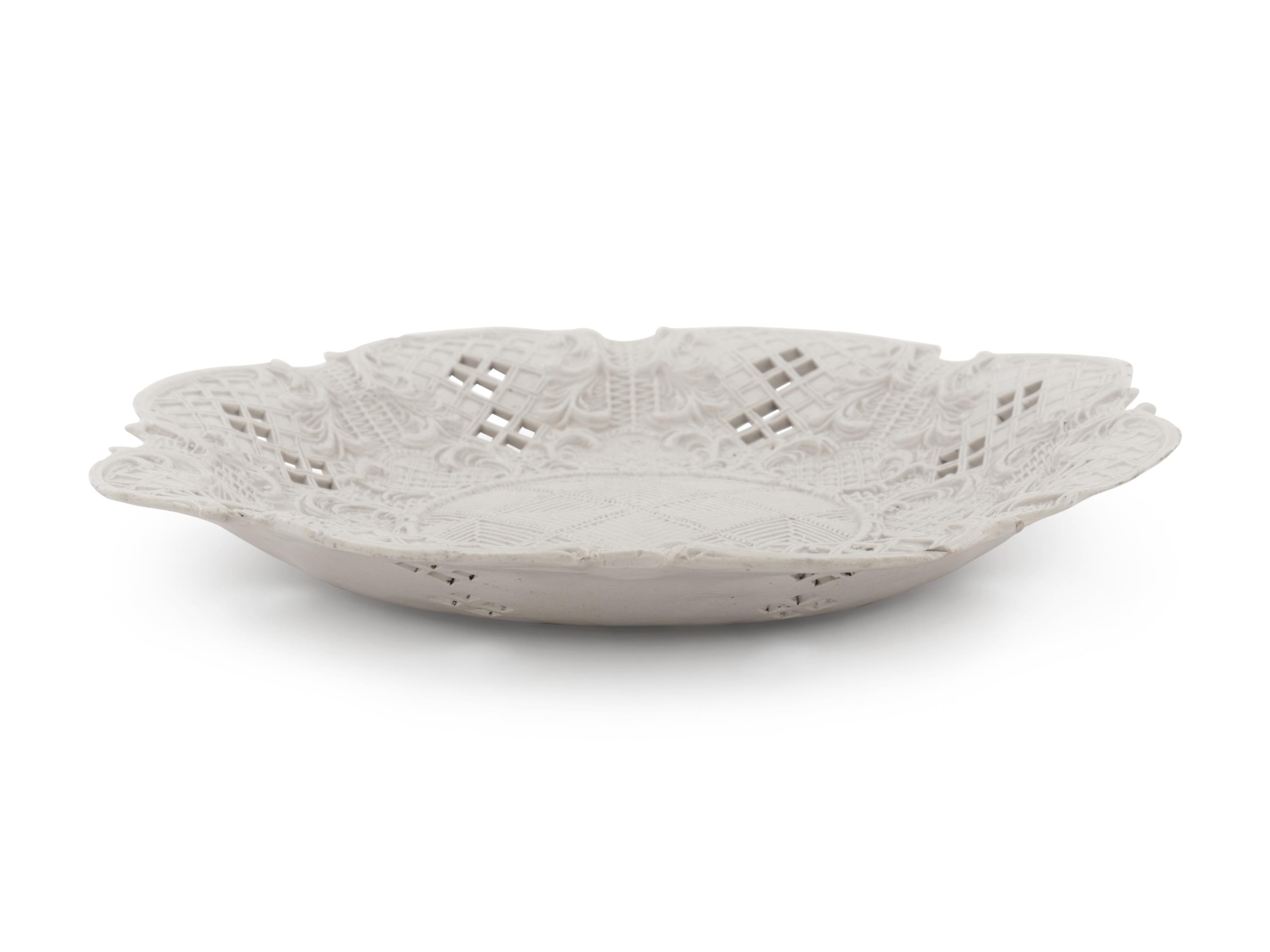 An English Salt-Glazed Plate