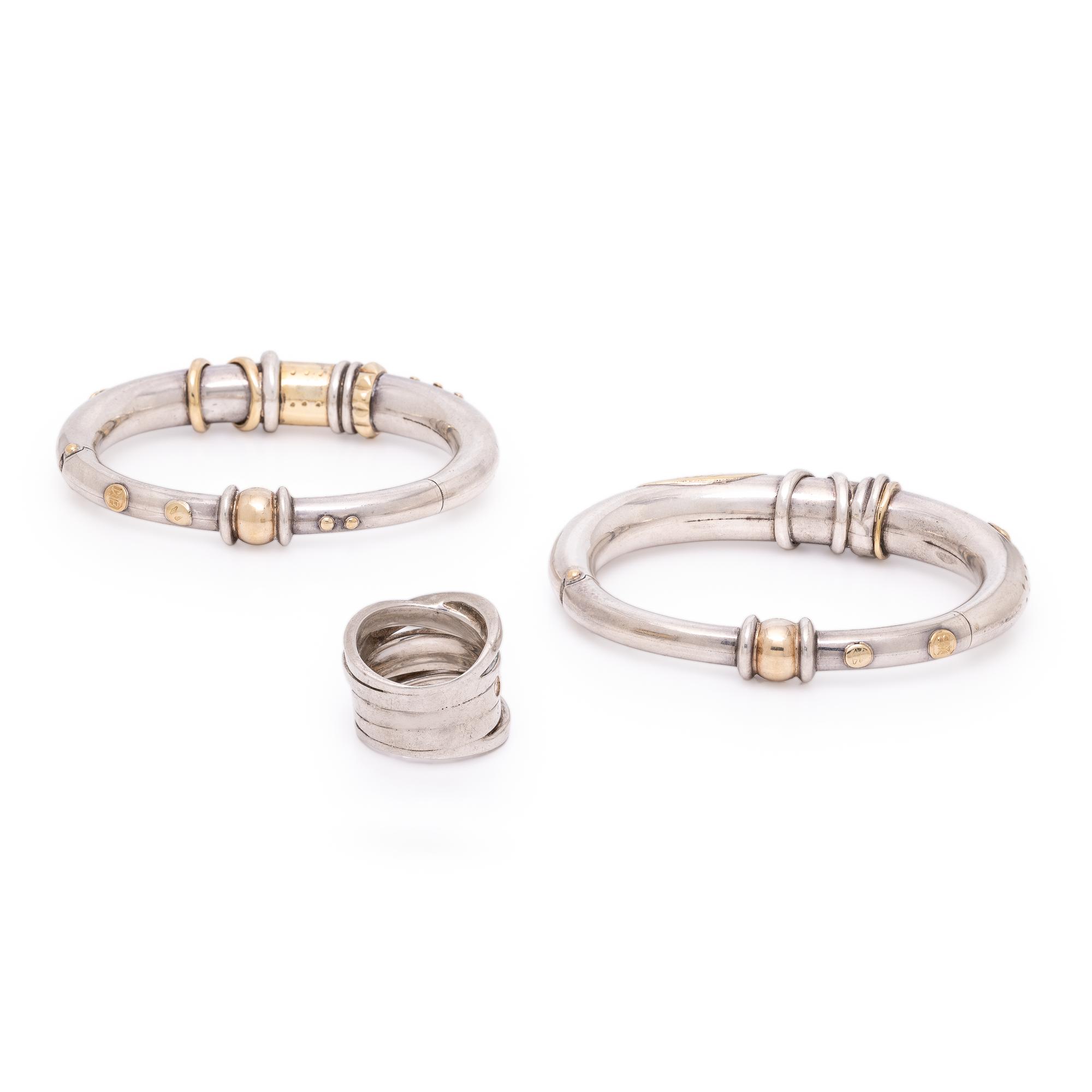La Nouvelle Bague, Collection of Sterling Silver and Yellow Gold Jewelry
