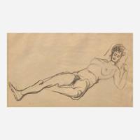Vladimir Kagan (American, 1927-2016) Study of Reclining Nude