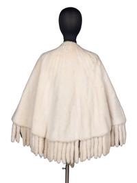 Valentino Mink Cape with Detachable Trim